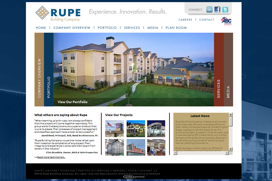 <span>Rupe Building Company</span><i>→</i>